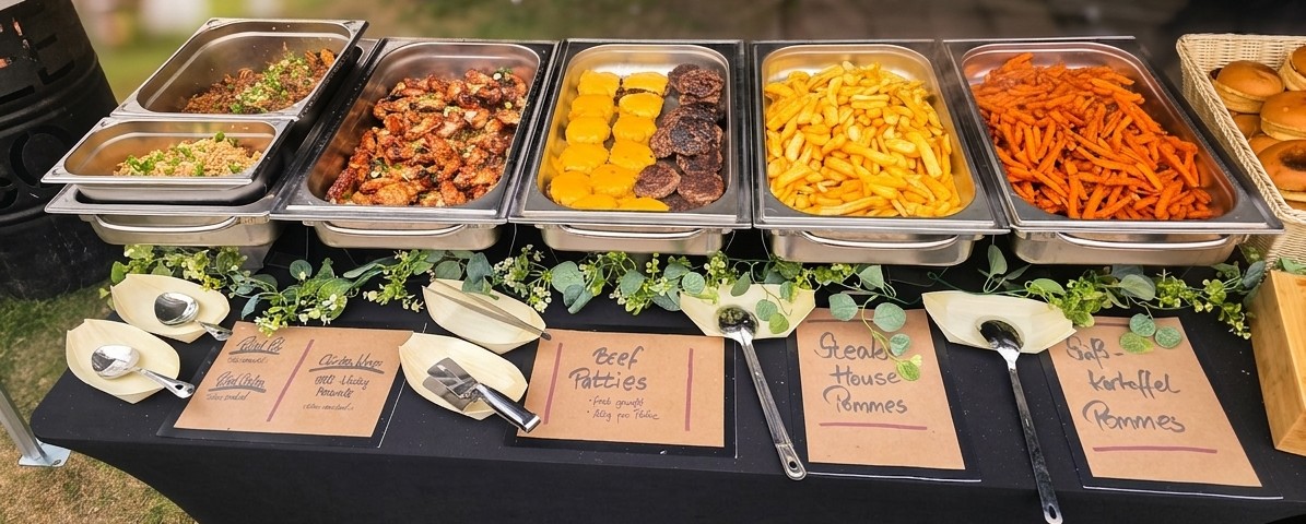 Buffet · Aufbau